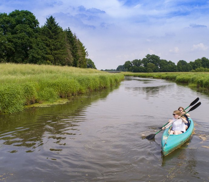 Kanufahrer im Oldenburger Münsterland