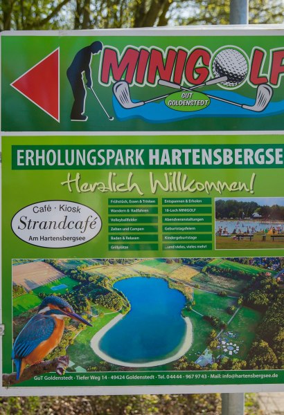 Hartensbergsee Goldenstedt Infoschild